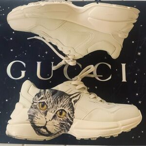 Gucci Chunky Low Top Mystic Cat Sneakers - 41 Unisex